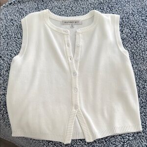 Madden girl button up sleeveless sweater